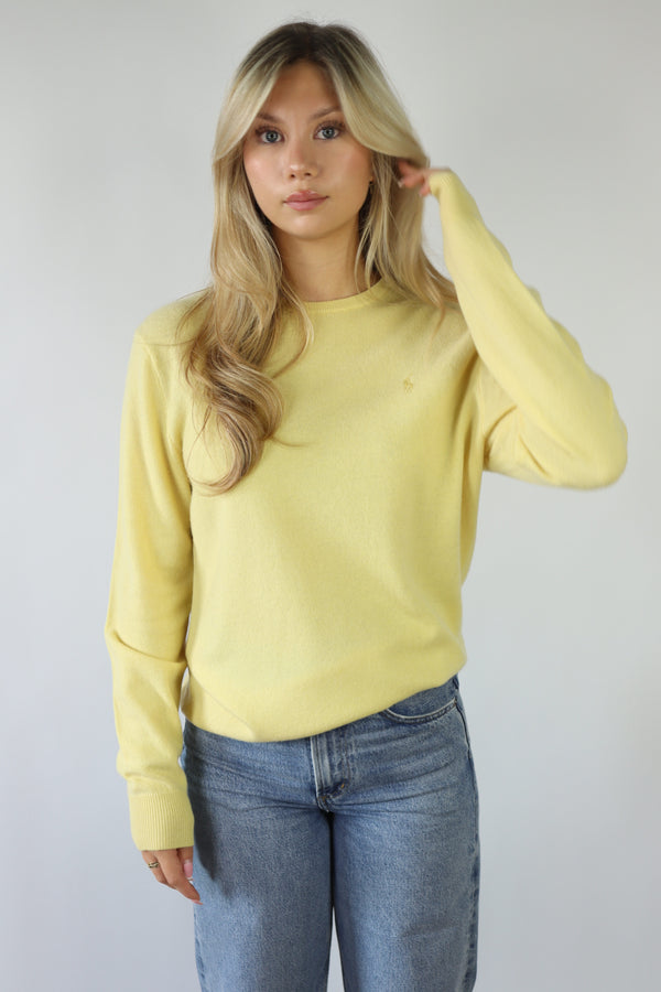 Ralph Lauren merino wollen trui met ronde hals - S