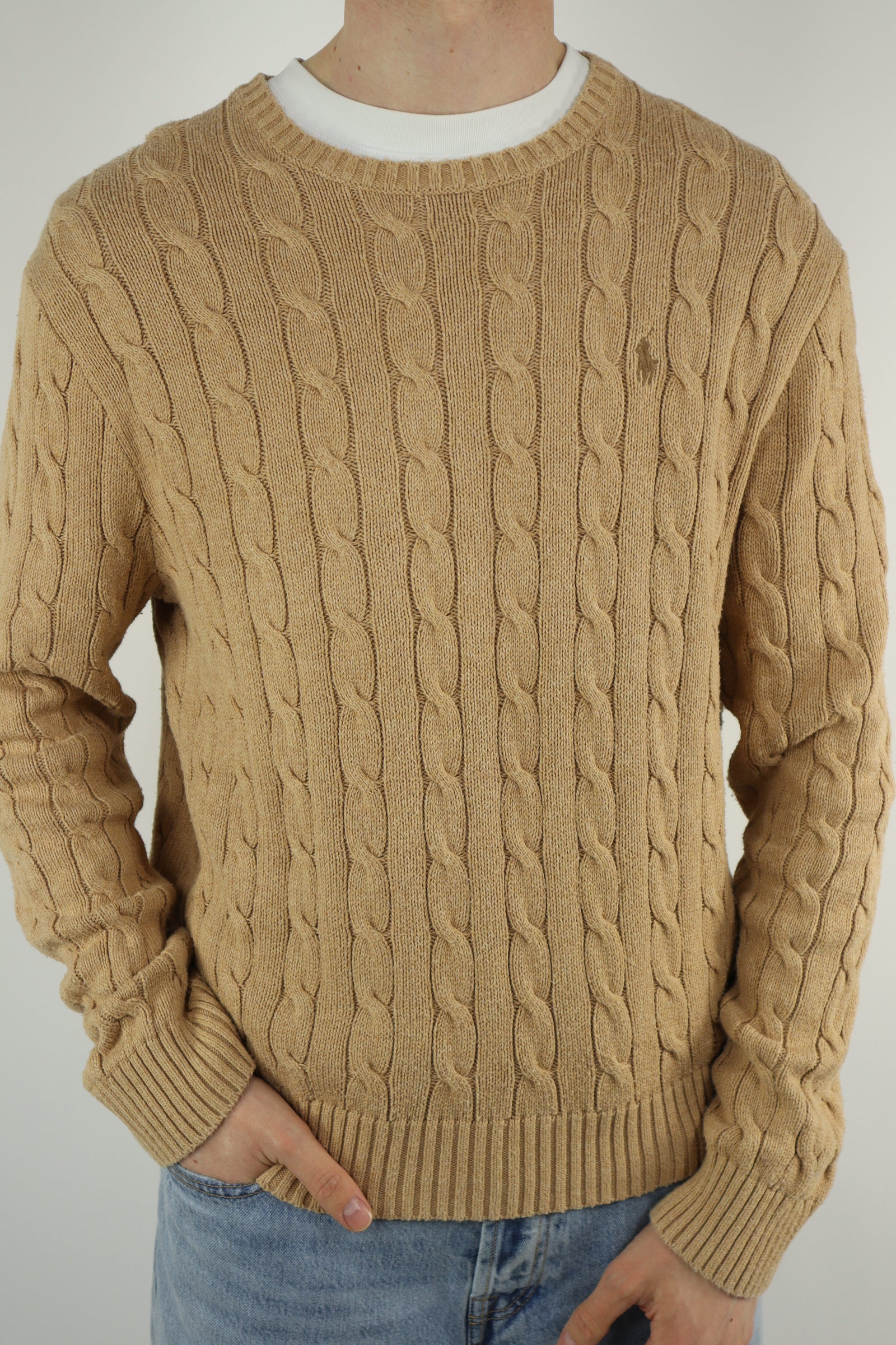 Ralph Lauren kabeltrui - L