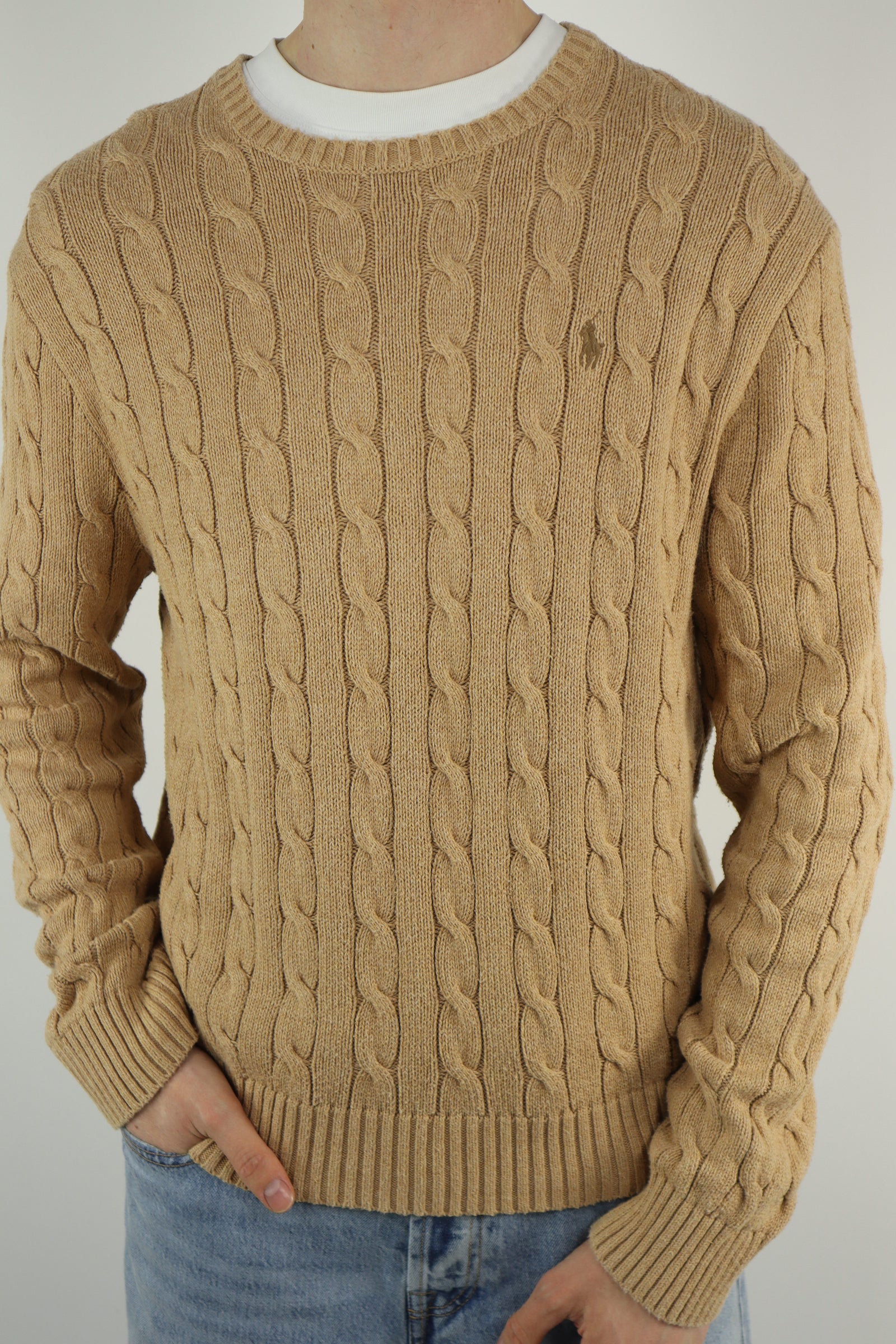 Ralph Lauren kabeltrui - L