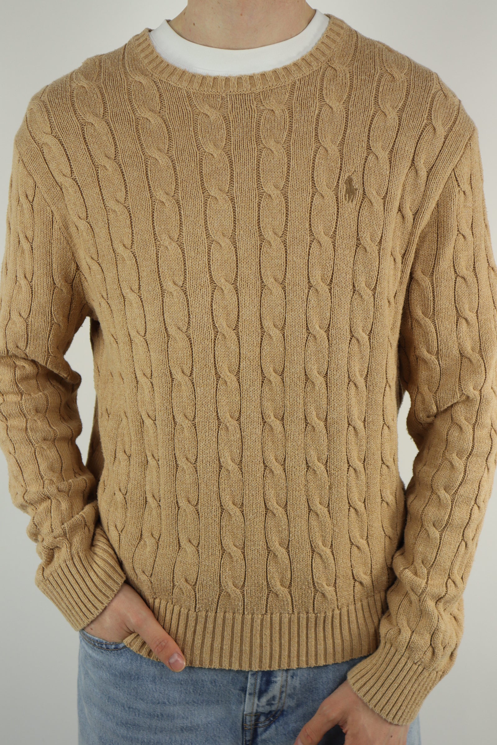 Ralph Lauren kabeltrui - L