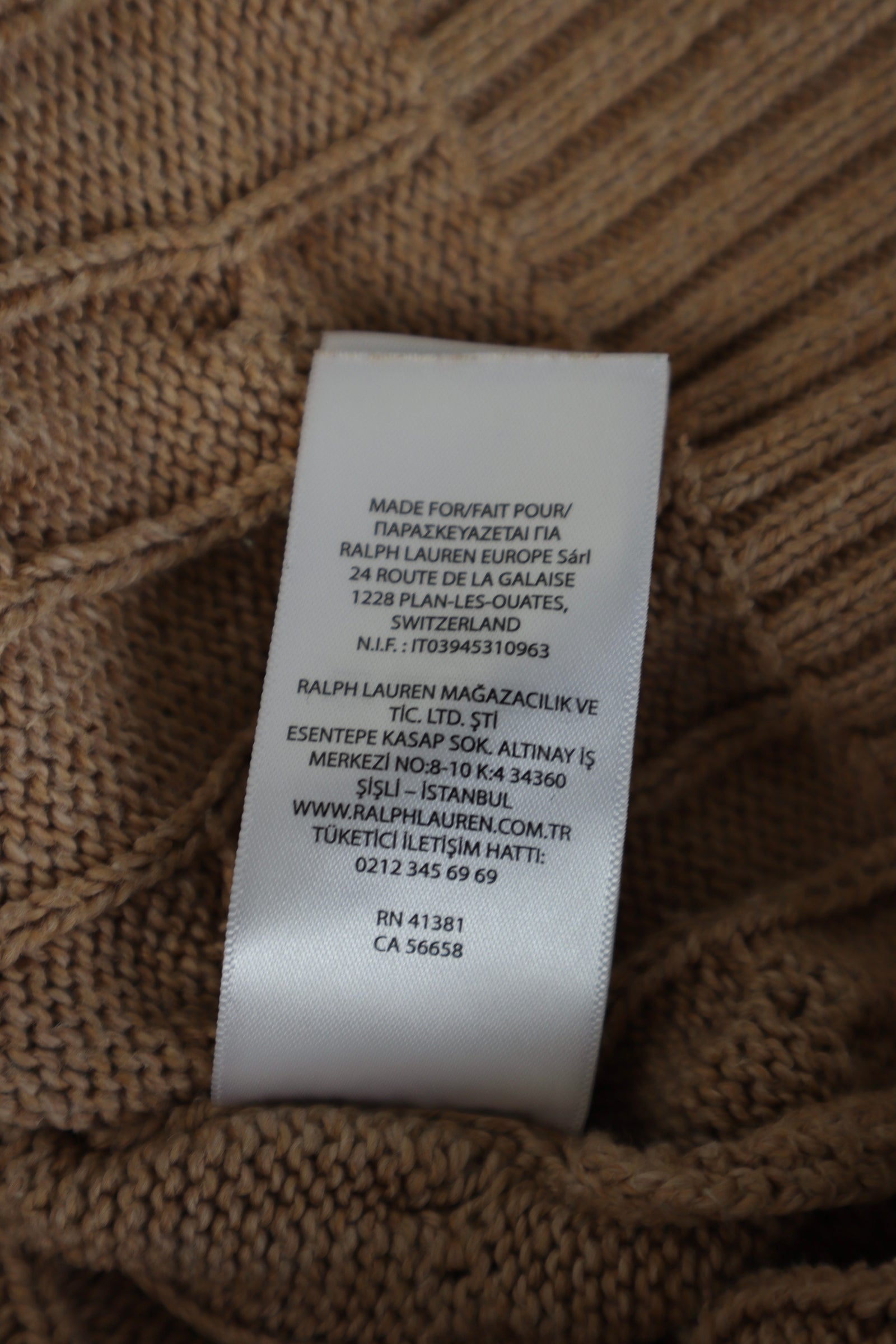 Ralph Lauren kabeltrui - L
