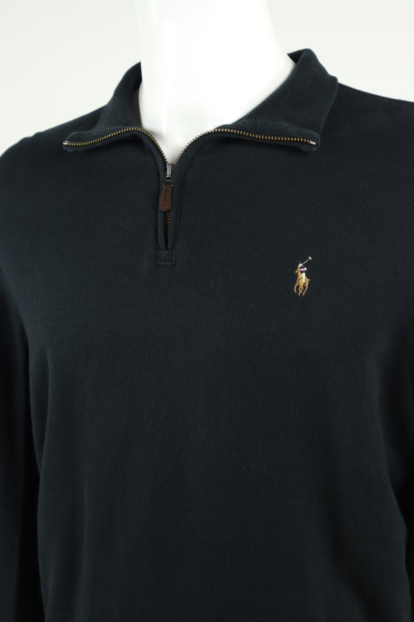 Ralph Lauren trui met kwart rits - M