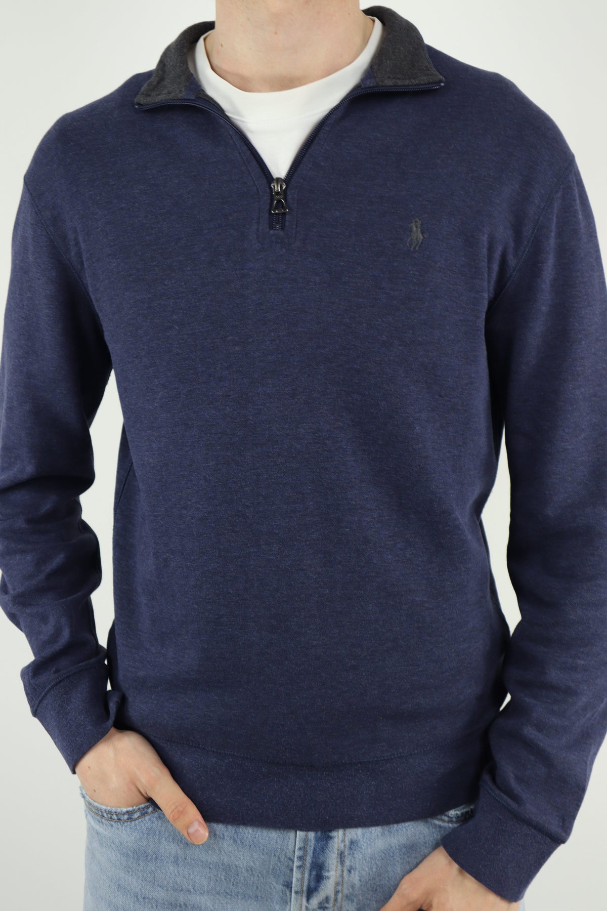 Ralph Lauren trui met kwart rits - S