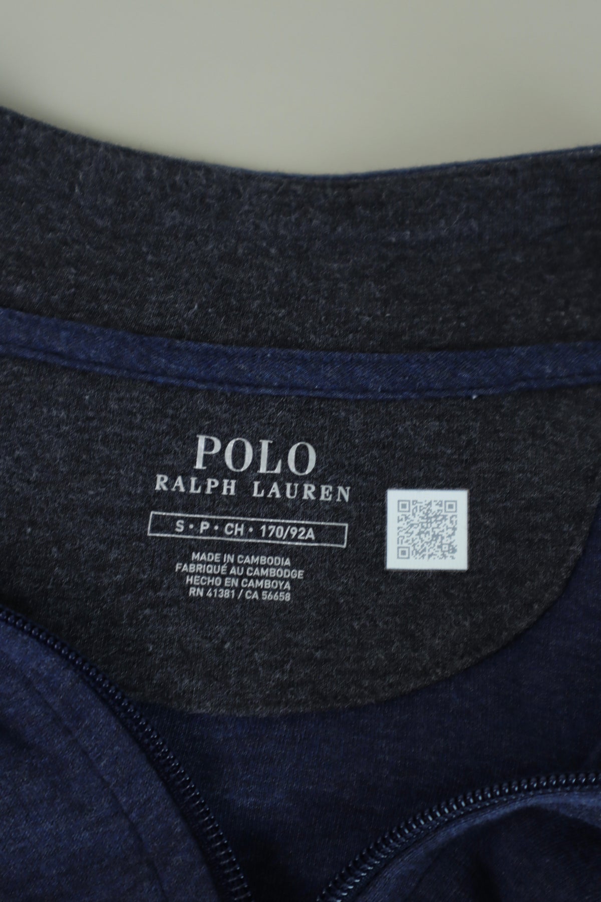 Ralph Lauren trui met kwart rits - S