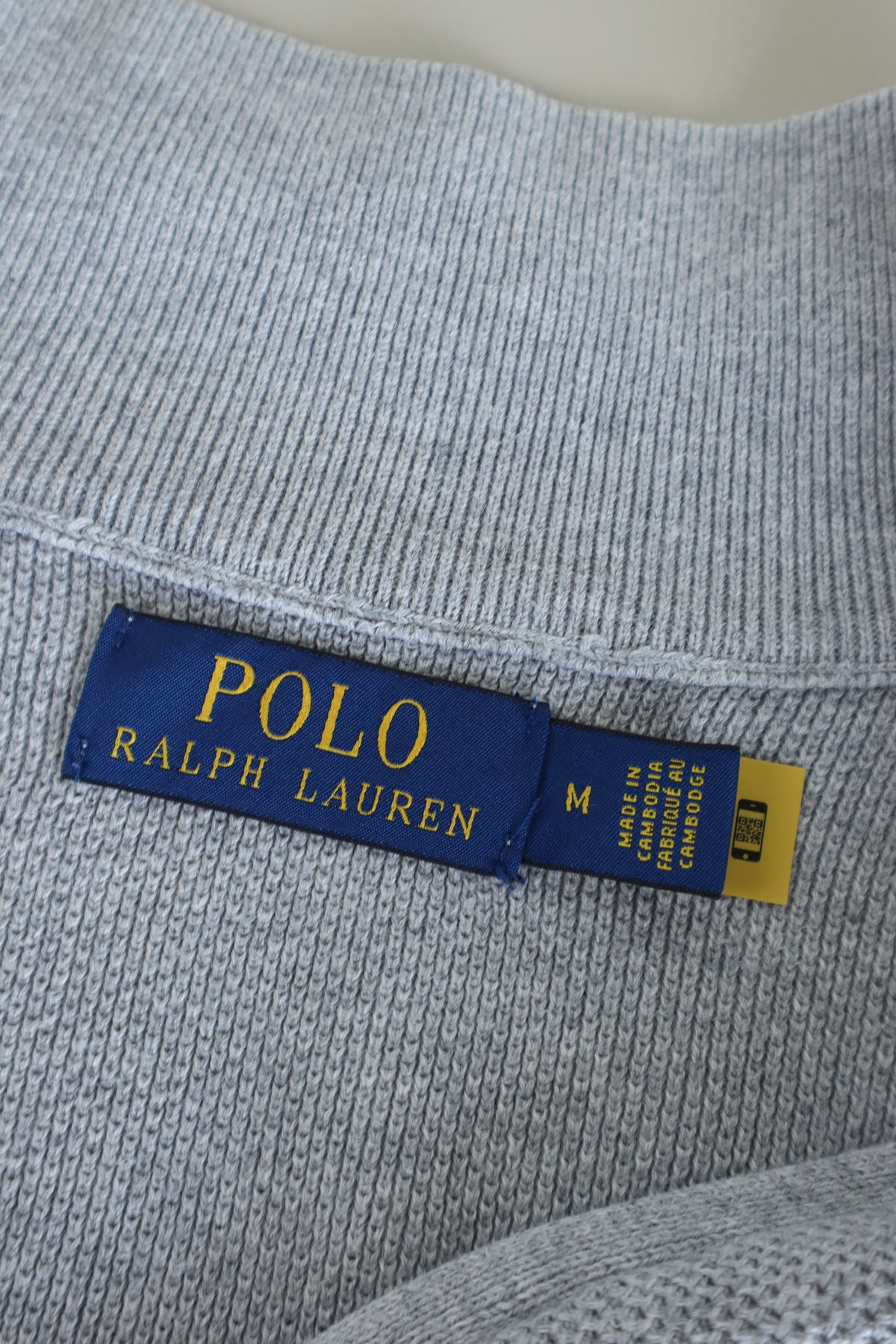 Ralph Lauren trui met kwart rits - M