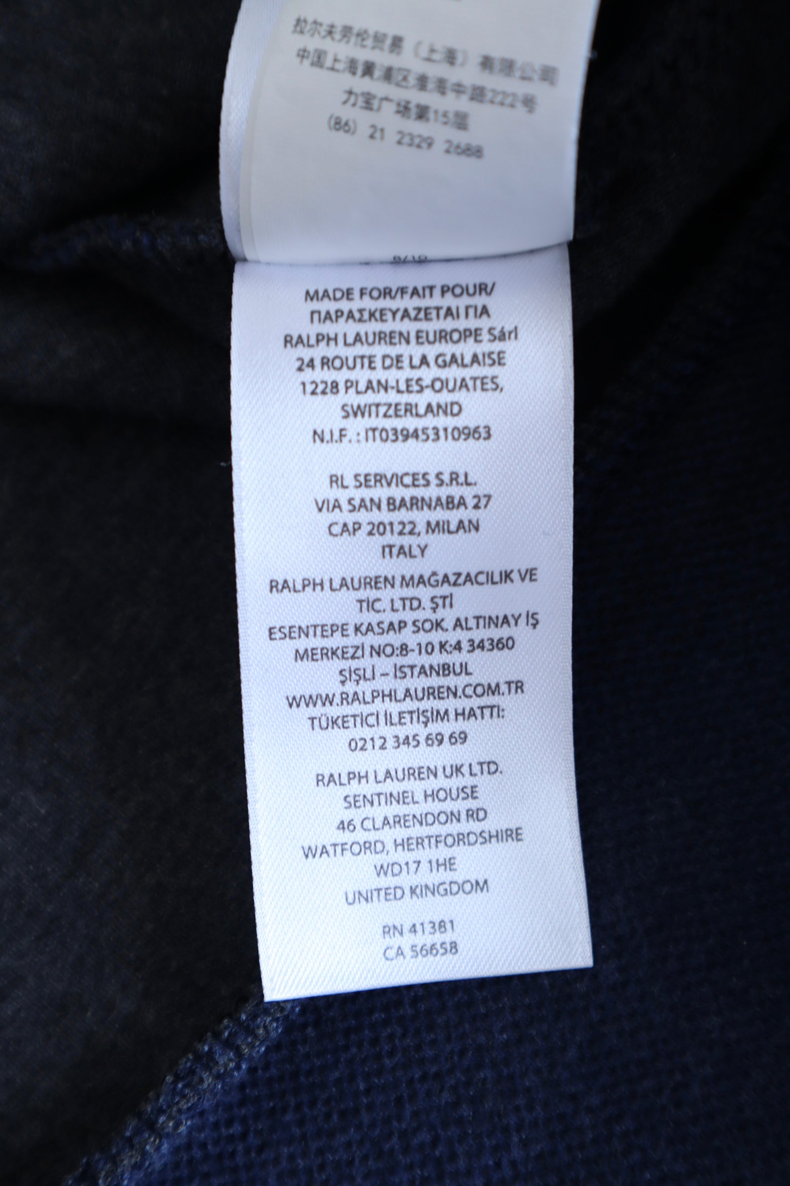 Ralph Lauren quarter zip hoodie - M