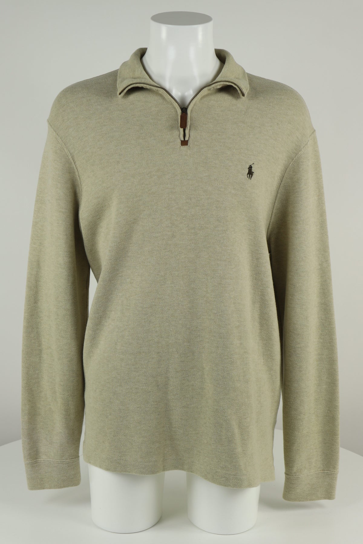 Ralph Lauren trui met kwart rits - L