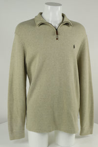 Ralph Lauren trui met kwart rits - L