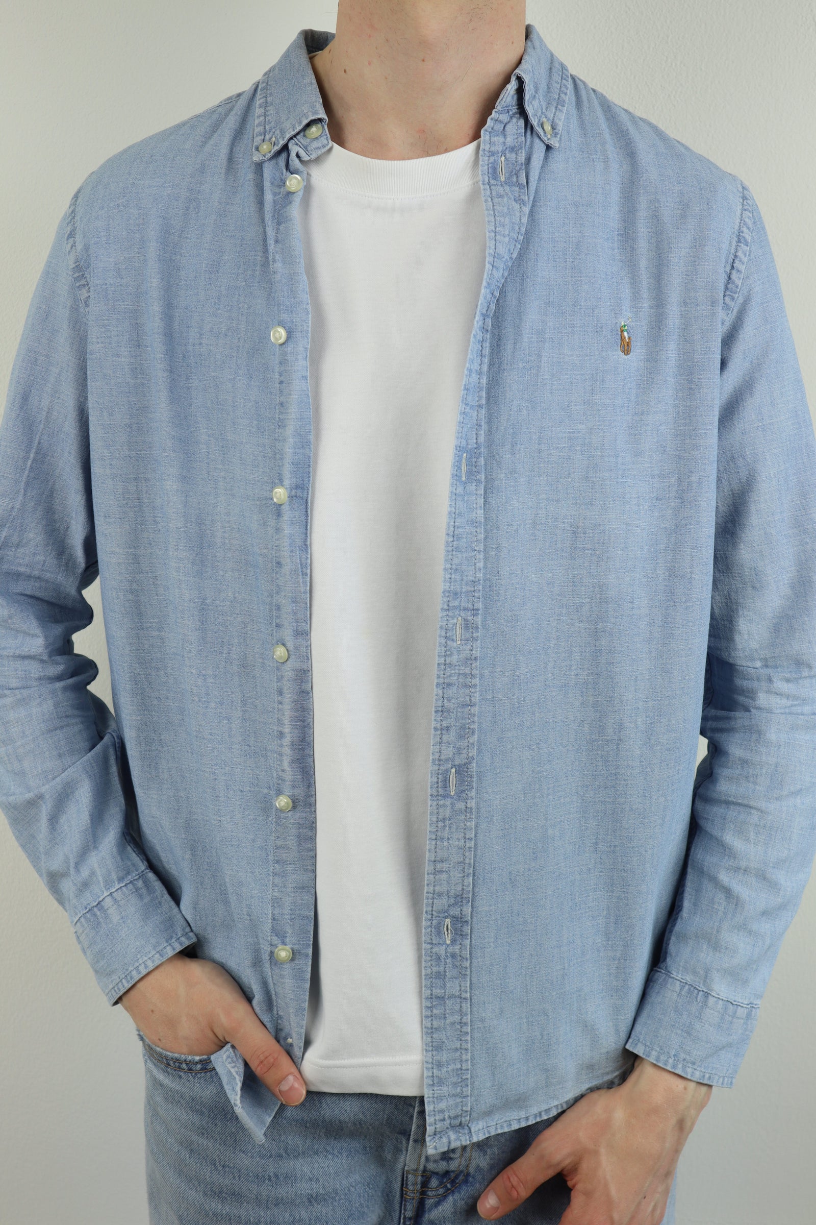 Ralph Lauren denim overhemd - S