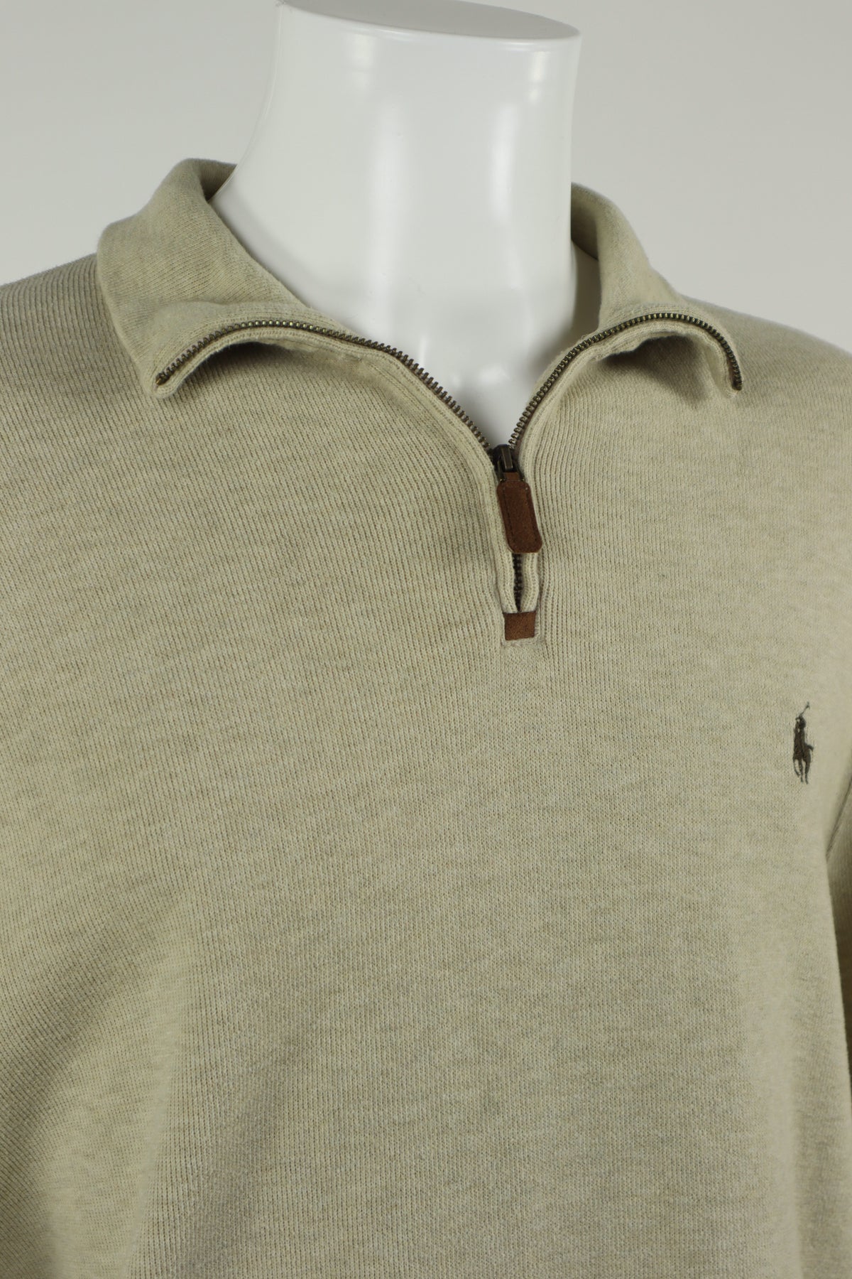 Ralph Lauren trui met kwart rits - L