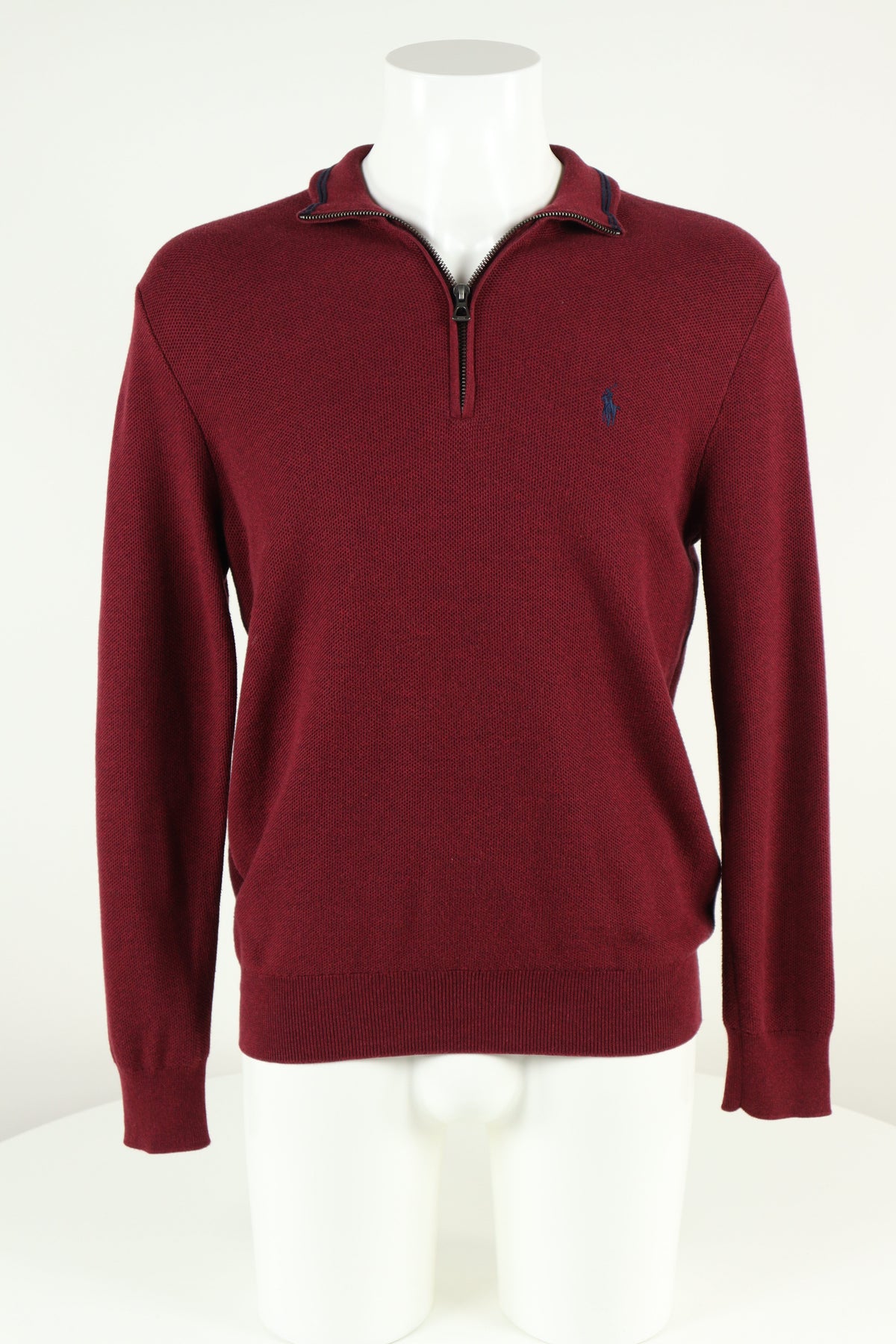 Ralph Lauren trui met kwart rits - M