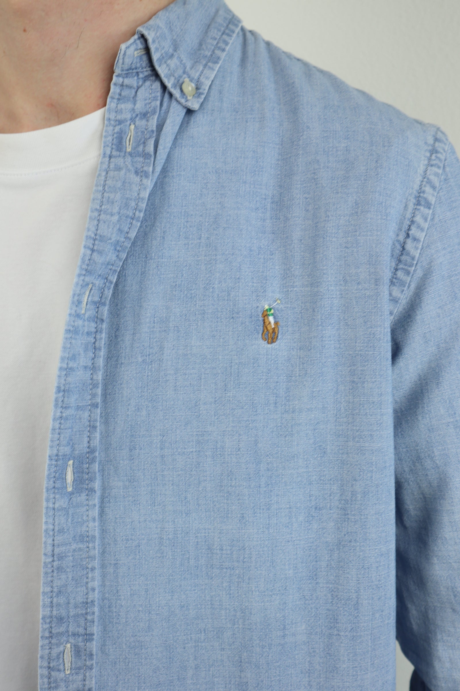 Ralph Lauren denim overhemd - S