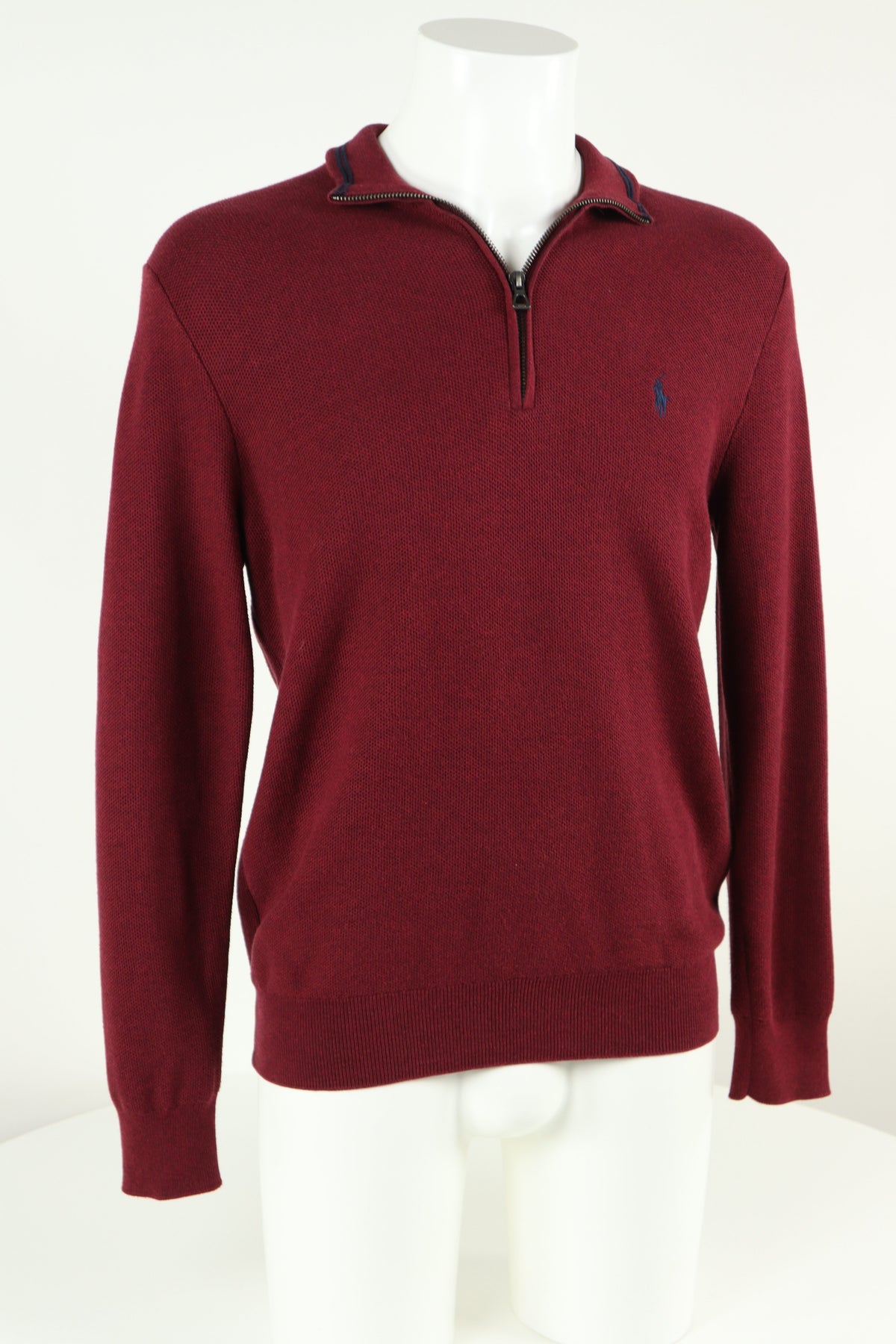 Ralph Lauren trui met kwart rits - M