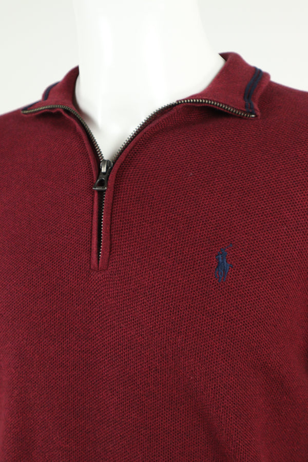 Ralph Lauren trui met kwart rits - M