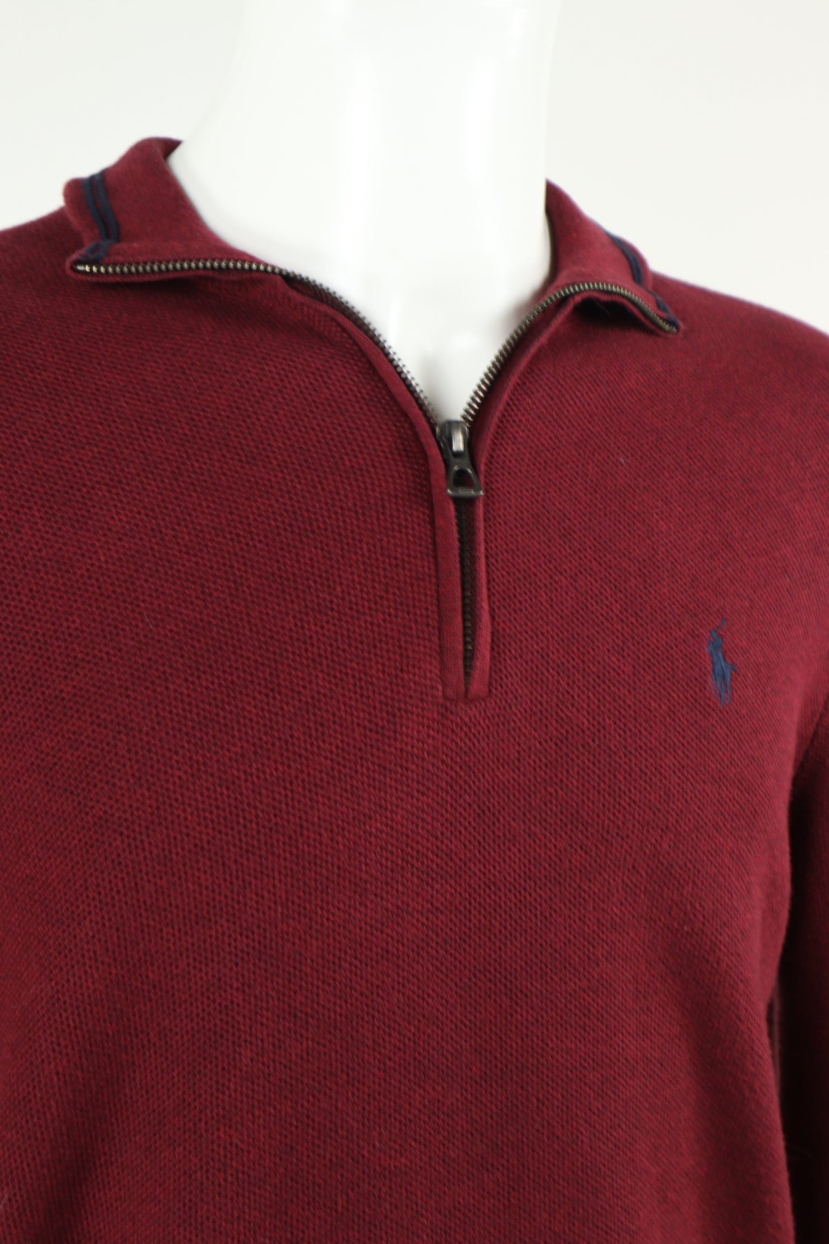 Ralph Lauren trui met kwart rits - M