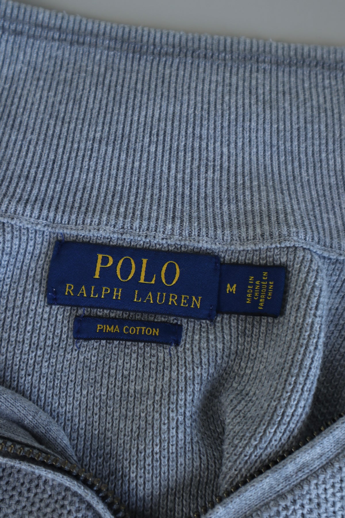 Ralph Lauren trui met kwart rits - M