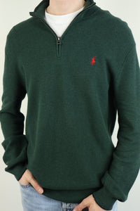 Ralph Lauren trui met kwart rits - L