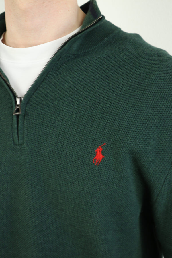 Ralph Lauren trui met kwart rits - L