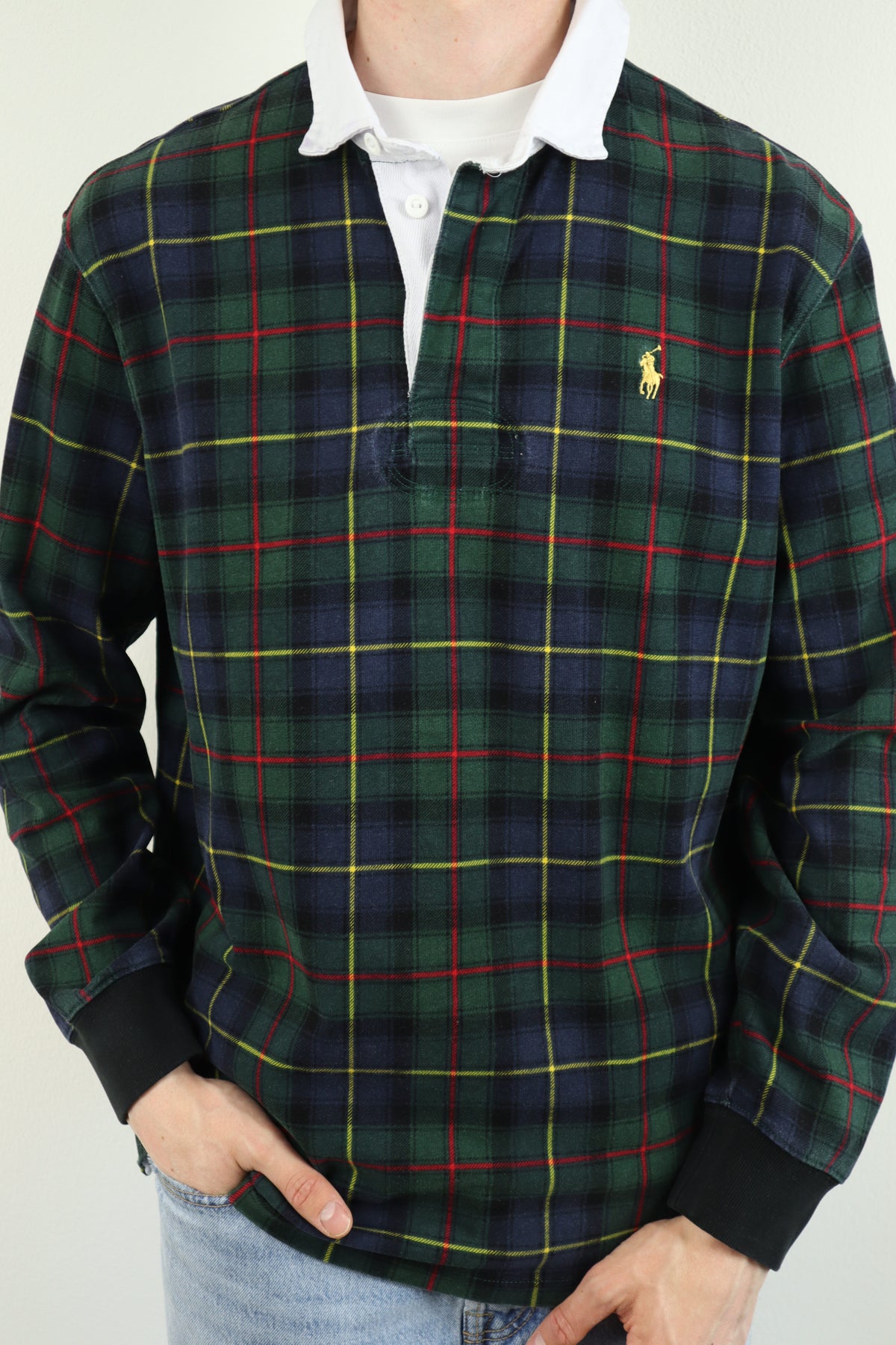 Ralph Lauren (rugby) polo shirt met lange mouw - L