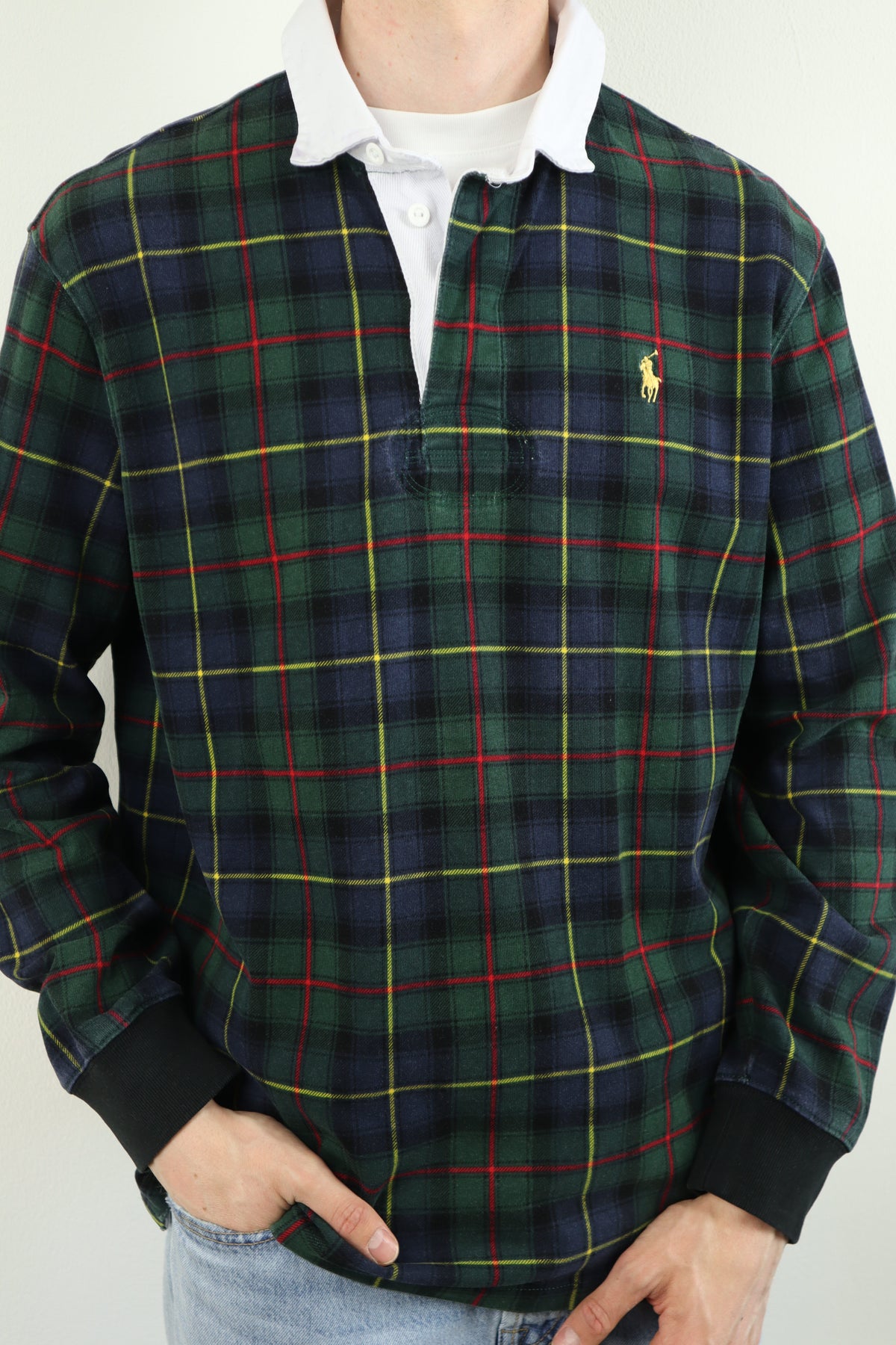 Ralph Lauren (rugby) polo shirt met lange mouw - L