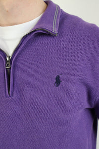 Ralph Lauren trui met kwart rits - S