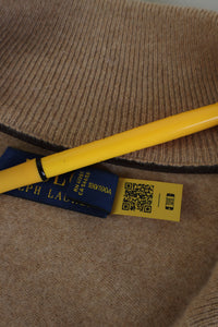 Ralph Lauren wollen trui met kwart rits - L