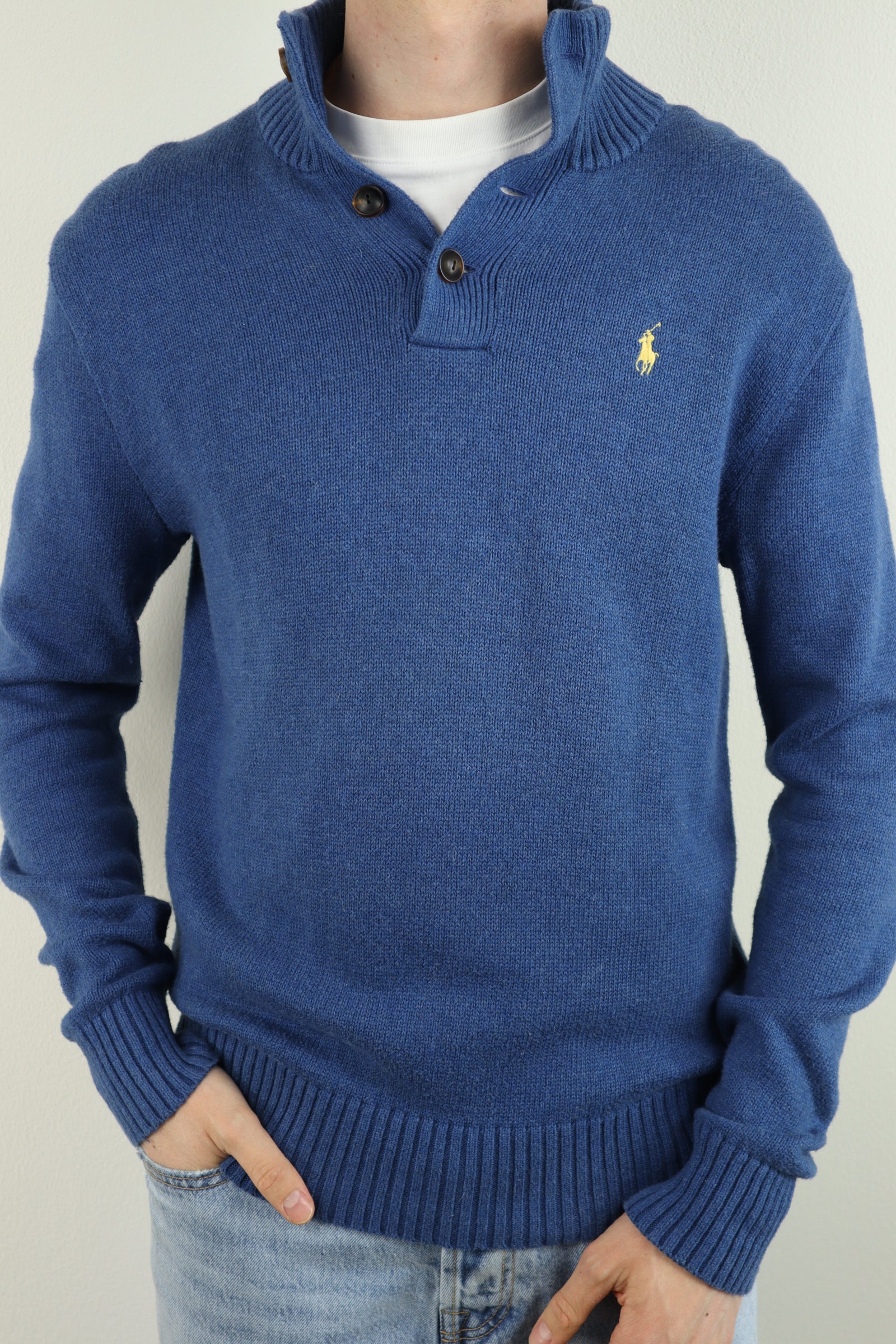 Ralph Lauren trui met knoopsluiting - M