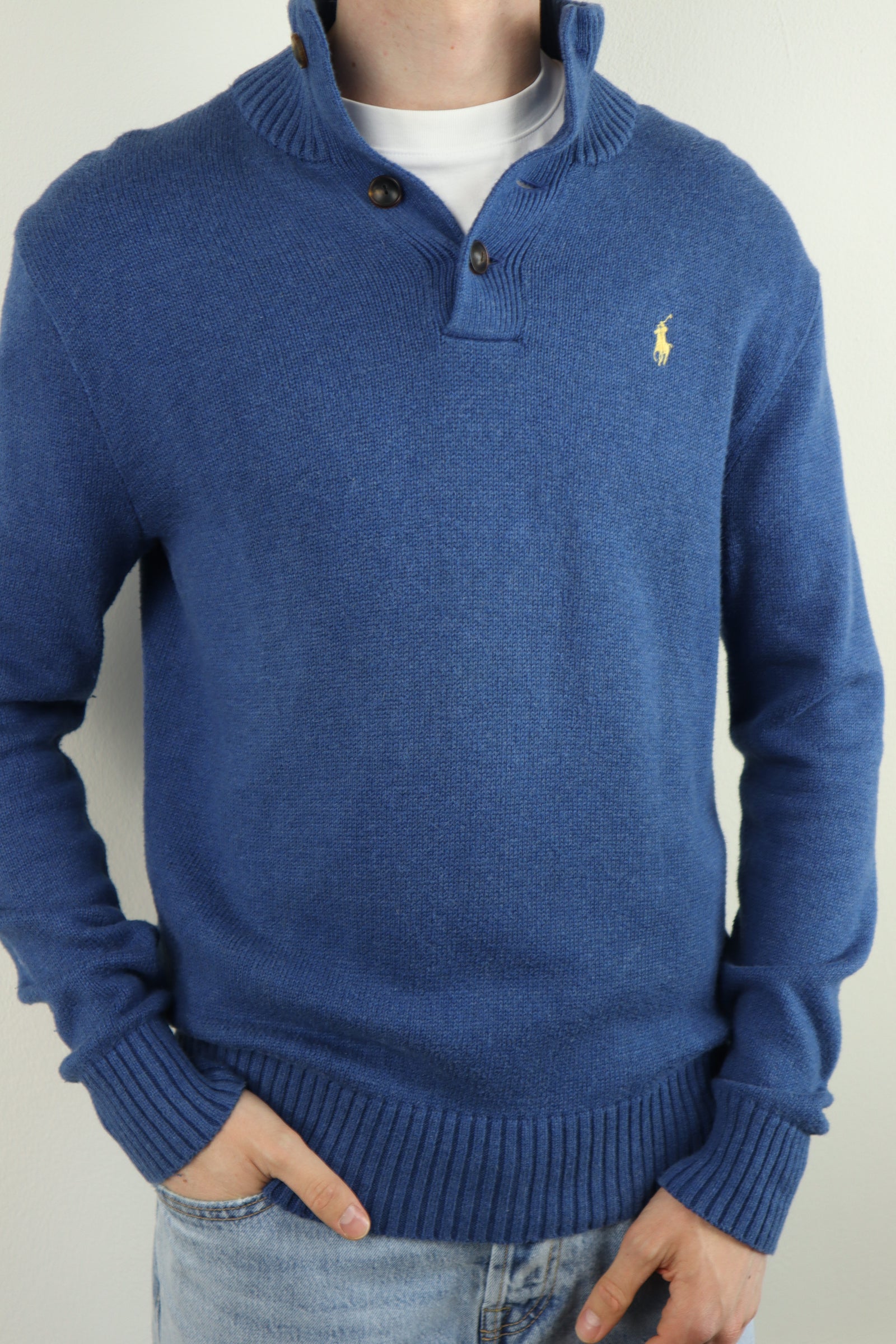 Ralph Lauren trui met knoopsluiting - M
