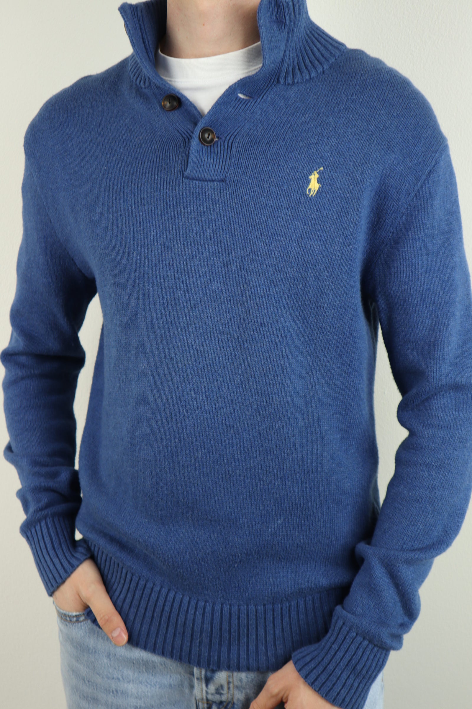 Ralph Lauren trui met knoopsluiting - M