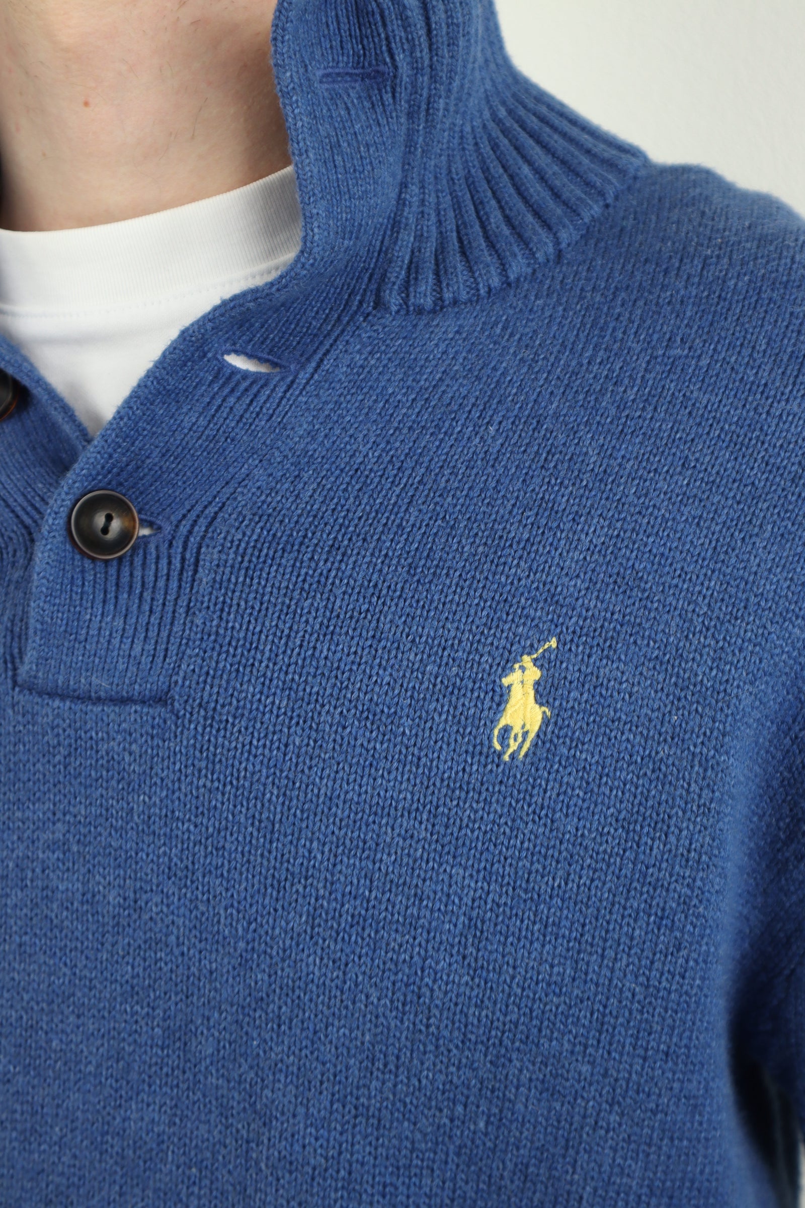 Ralph Lauren trui met knoopsluiting - M