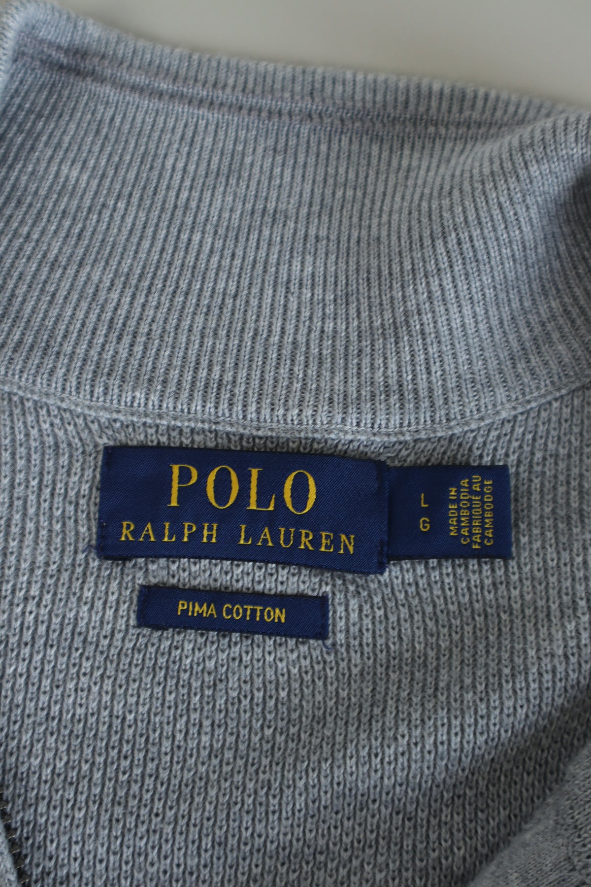 Ralph Lauren trui met kwart rits - XL