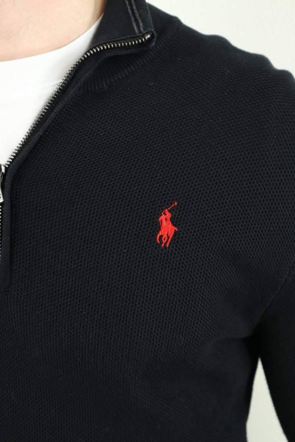 Ralph Lauren trui met kwart rits - S