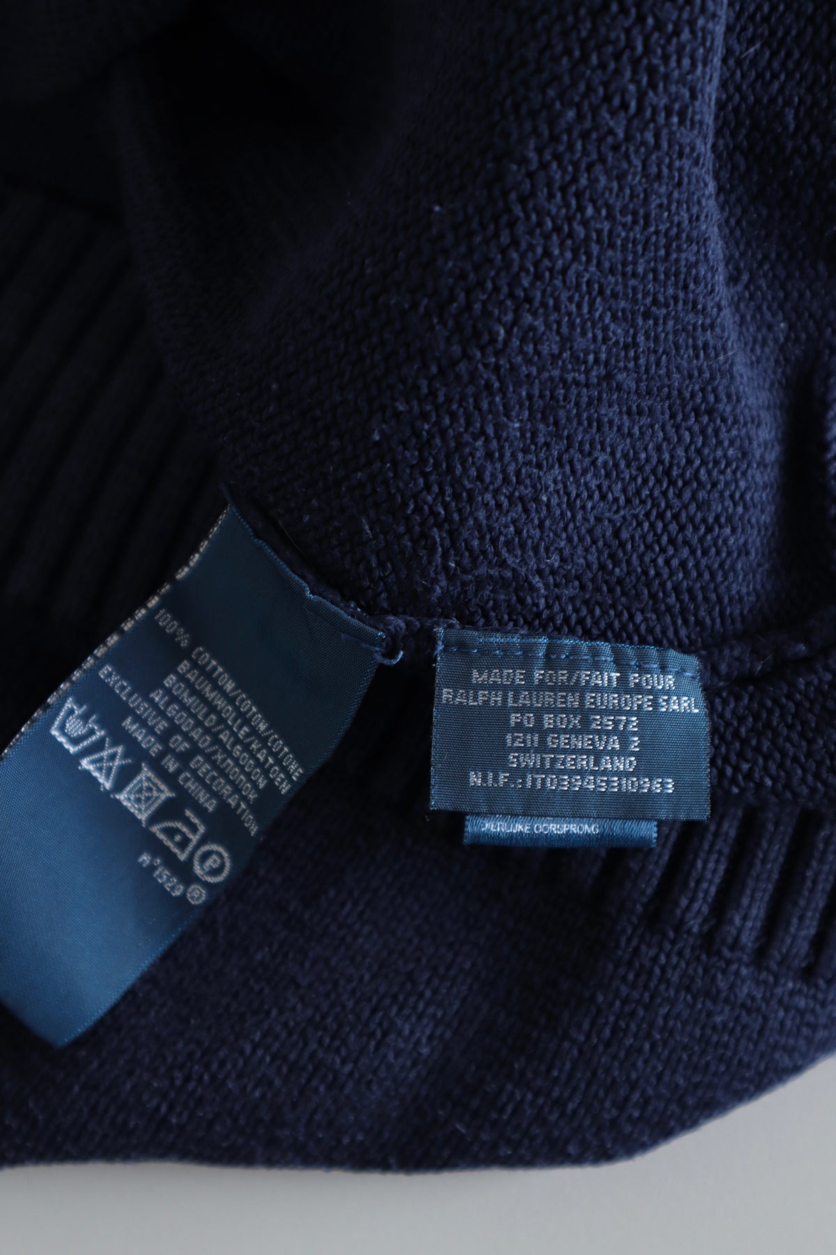Ralph Lauren trui met kwart rits - M