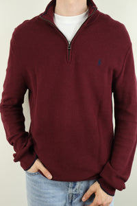Ralph Lauren trui met kwart rits - L