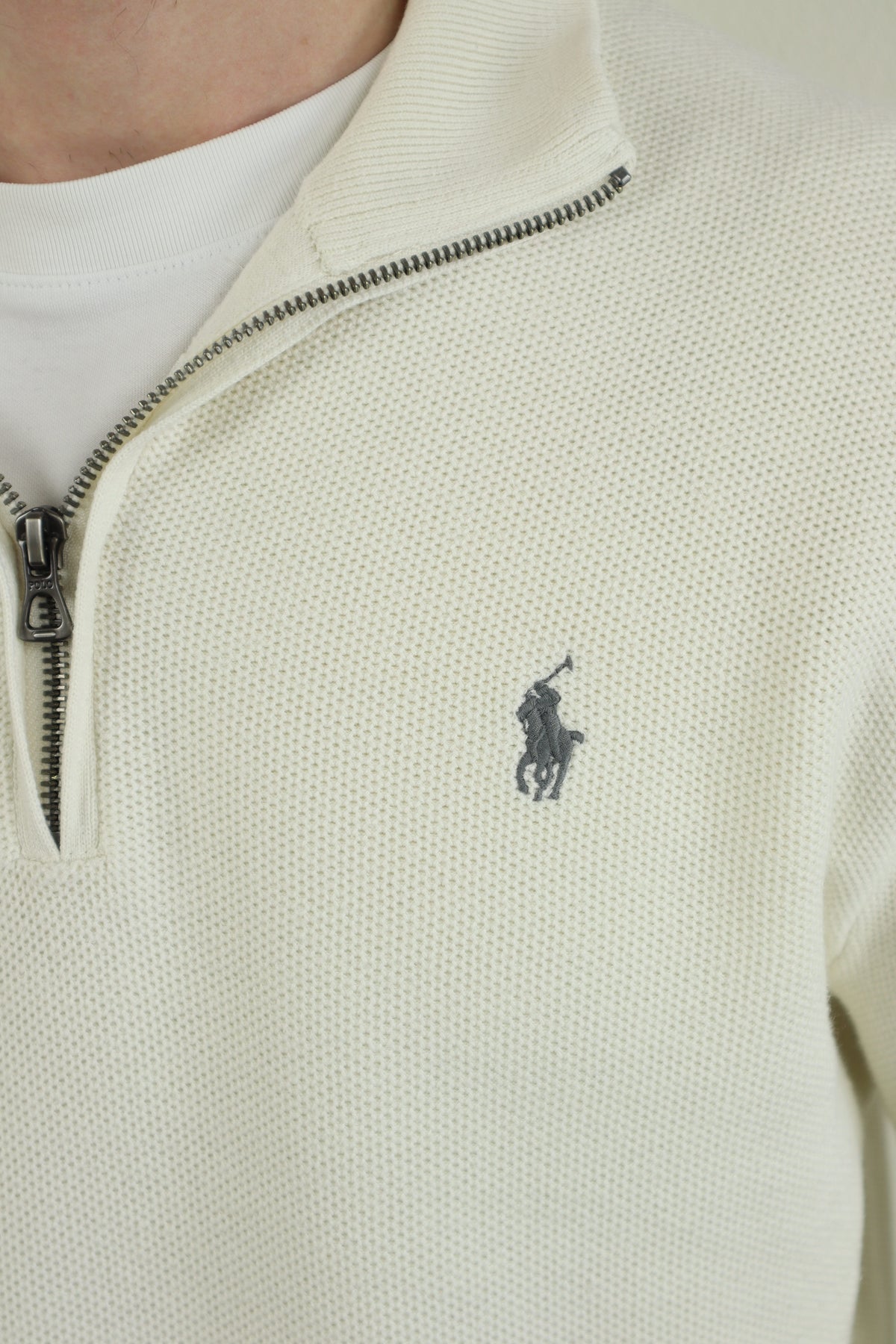 Ralph Lauren trui met kwart rits - L