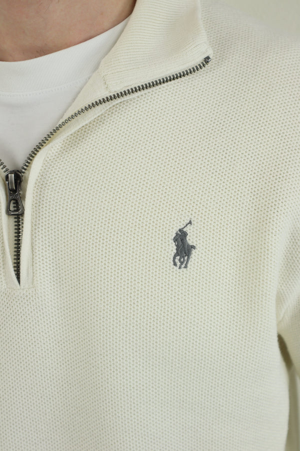Ralph Lauren trui met kwart rits - L
