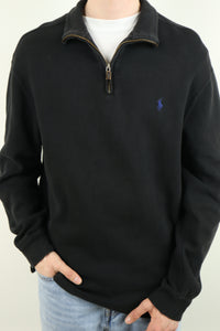 Ralph Lauren trui met kwart rits - L
