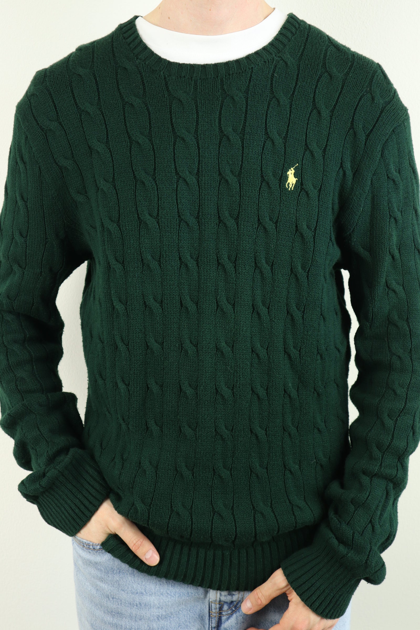 Ralph Lauren kabeltrui - L