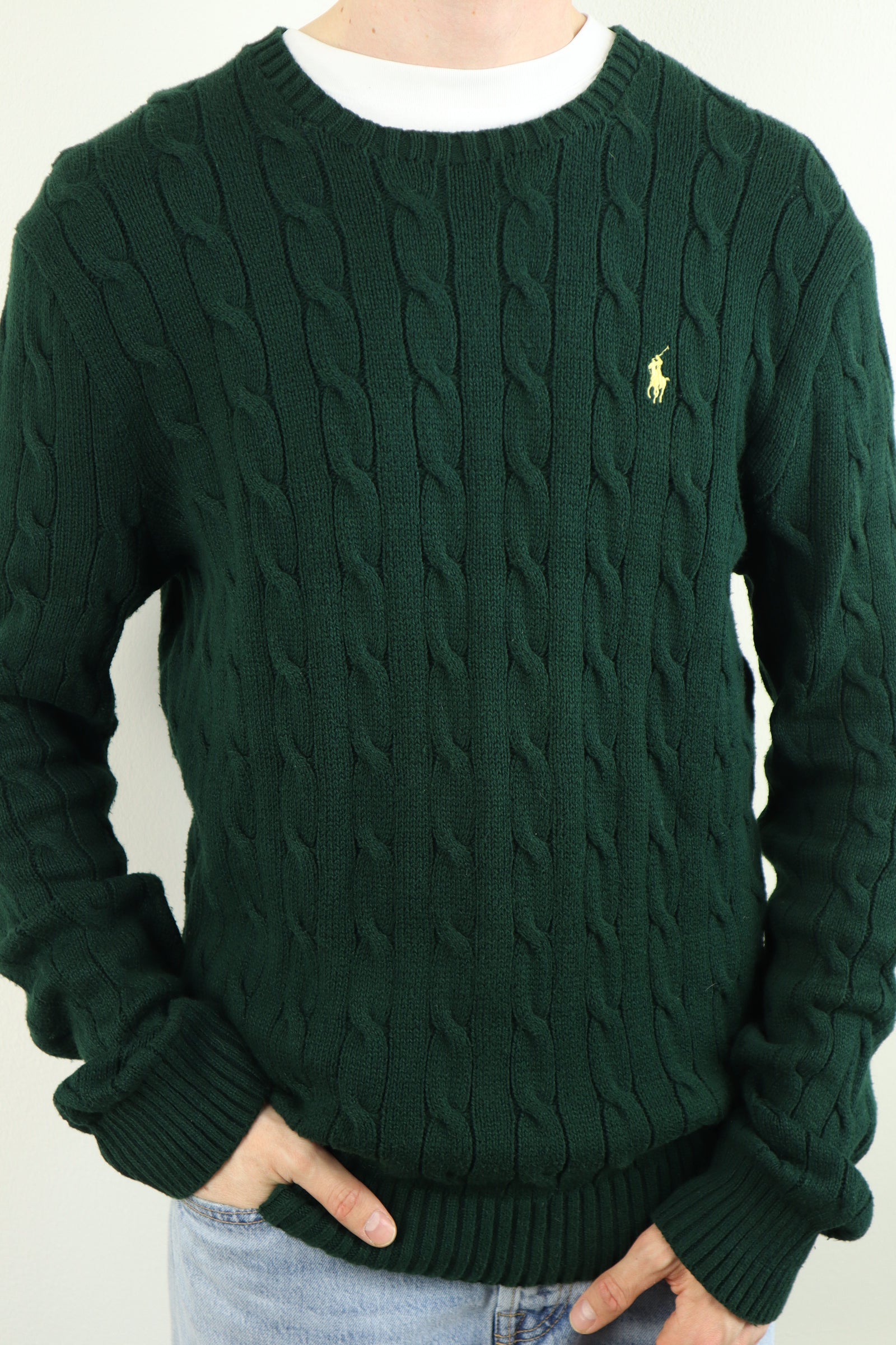 Ralph Lauren kabeltrui - L