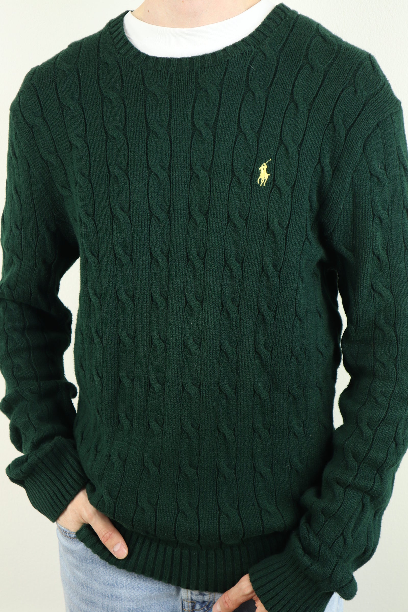 Ralph Lauren kabeltrui - L