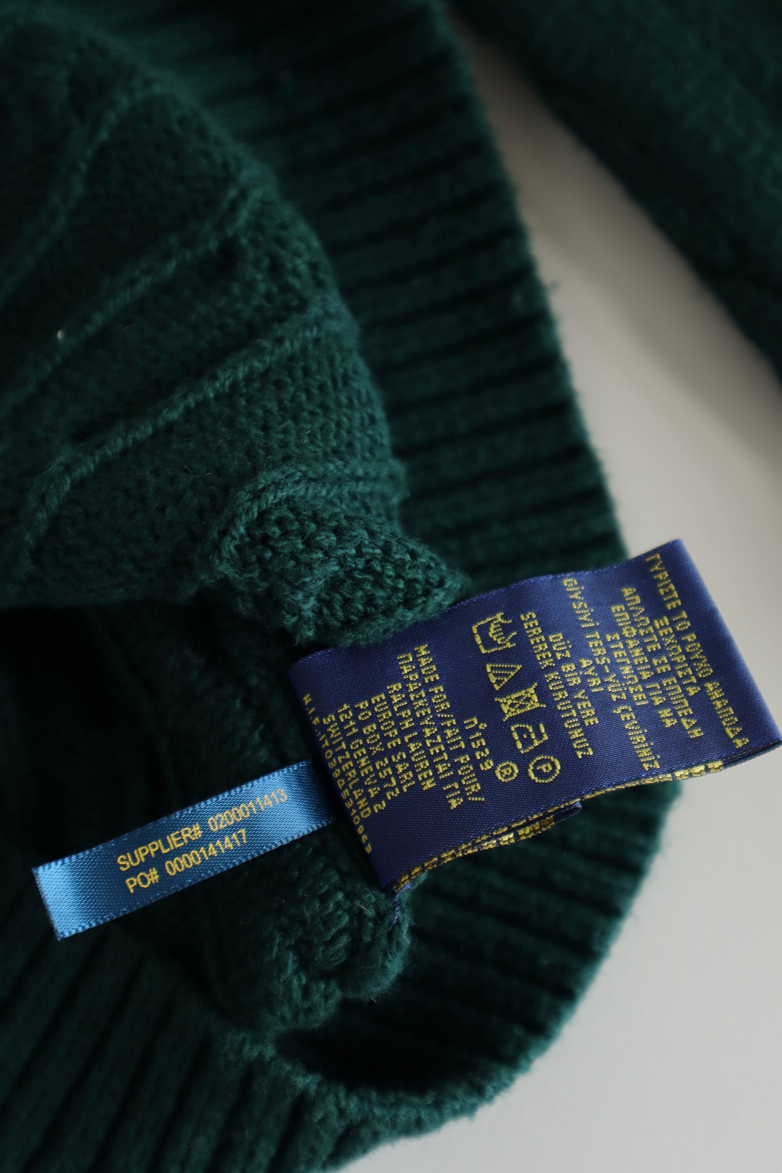 Ralph Lauren kabeltrui - L