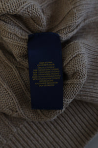 Ralph Lauren kabeltrui met kwart rits - XL