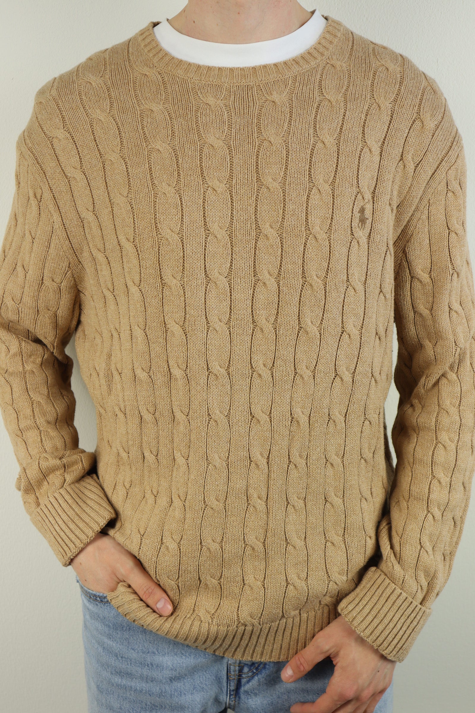 Ralph Lauren kabeltrui - XL