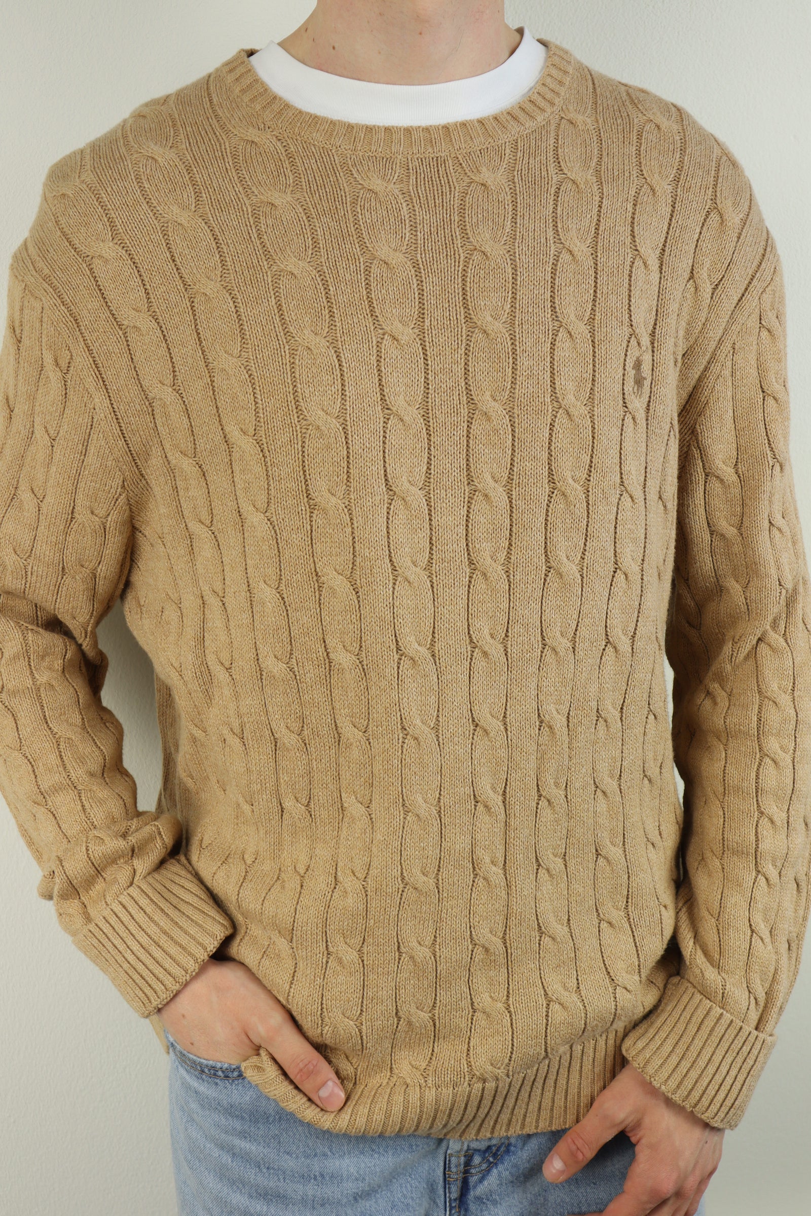Ralph Lauren kabeltrui - XL