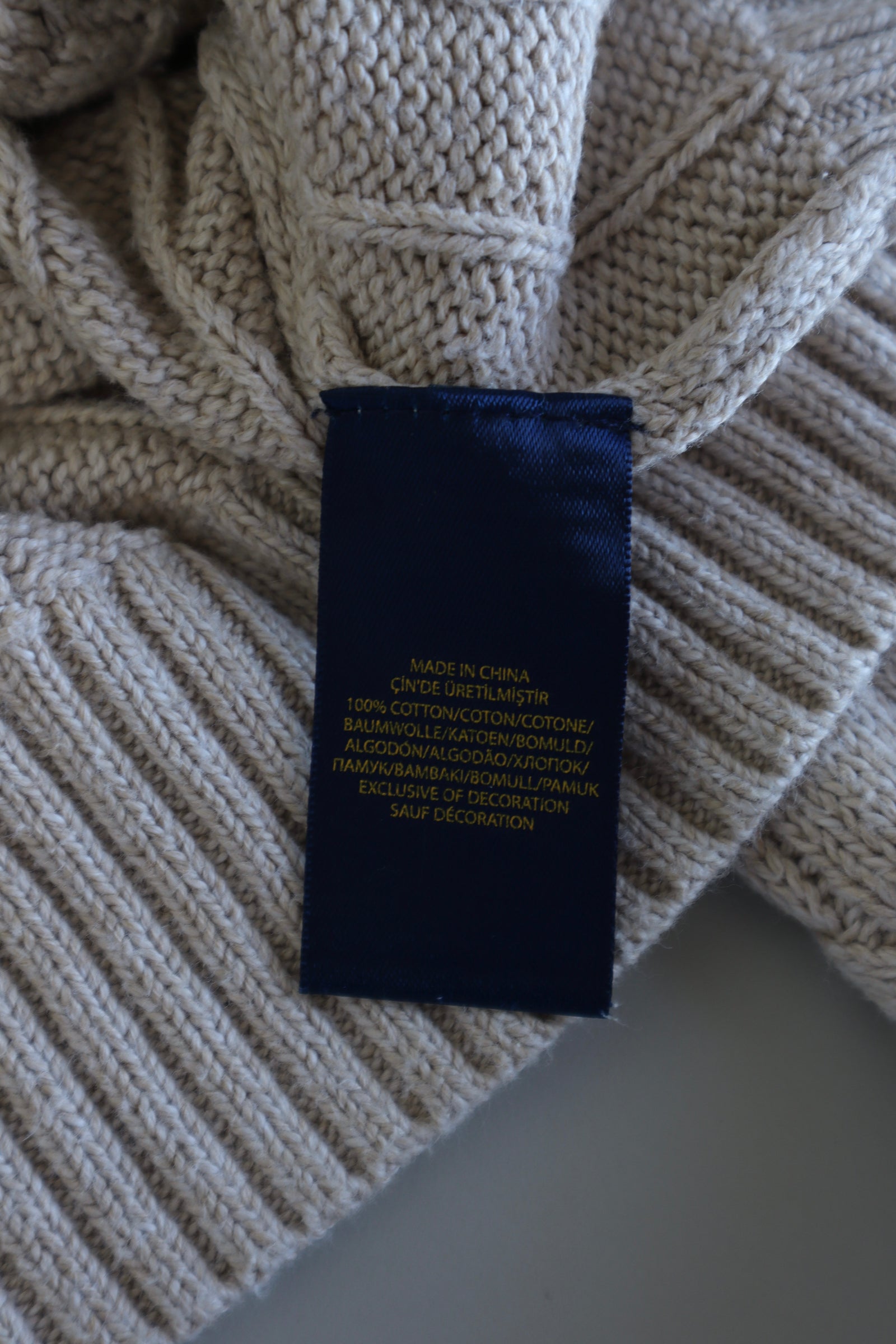 Ralph Lauren kabeltrui - XXL