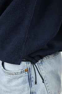 Ralph Lauren fleece trui met kwart rits - L