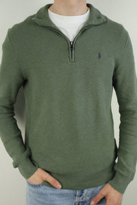 Ralph Lauren trui met kwart rits - M