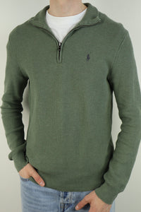 Ralph Lauren trui met kwart rits - M