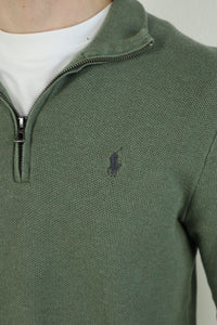Ralph Lauren trui met kwart rits - M