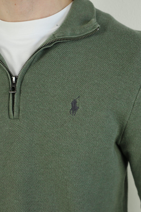 Ralph Lauren trui met kwart rits - M